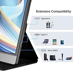 KOORUI Portable Monitor 15.6 Inch 1080P FHD