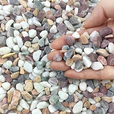 FANTIAN 2 lbs Mixed Color Gravel 6-9mm for Aquarium Succulent Pots