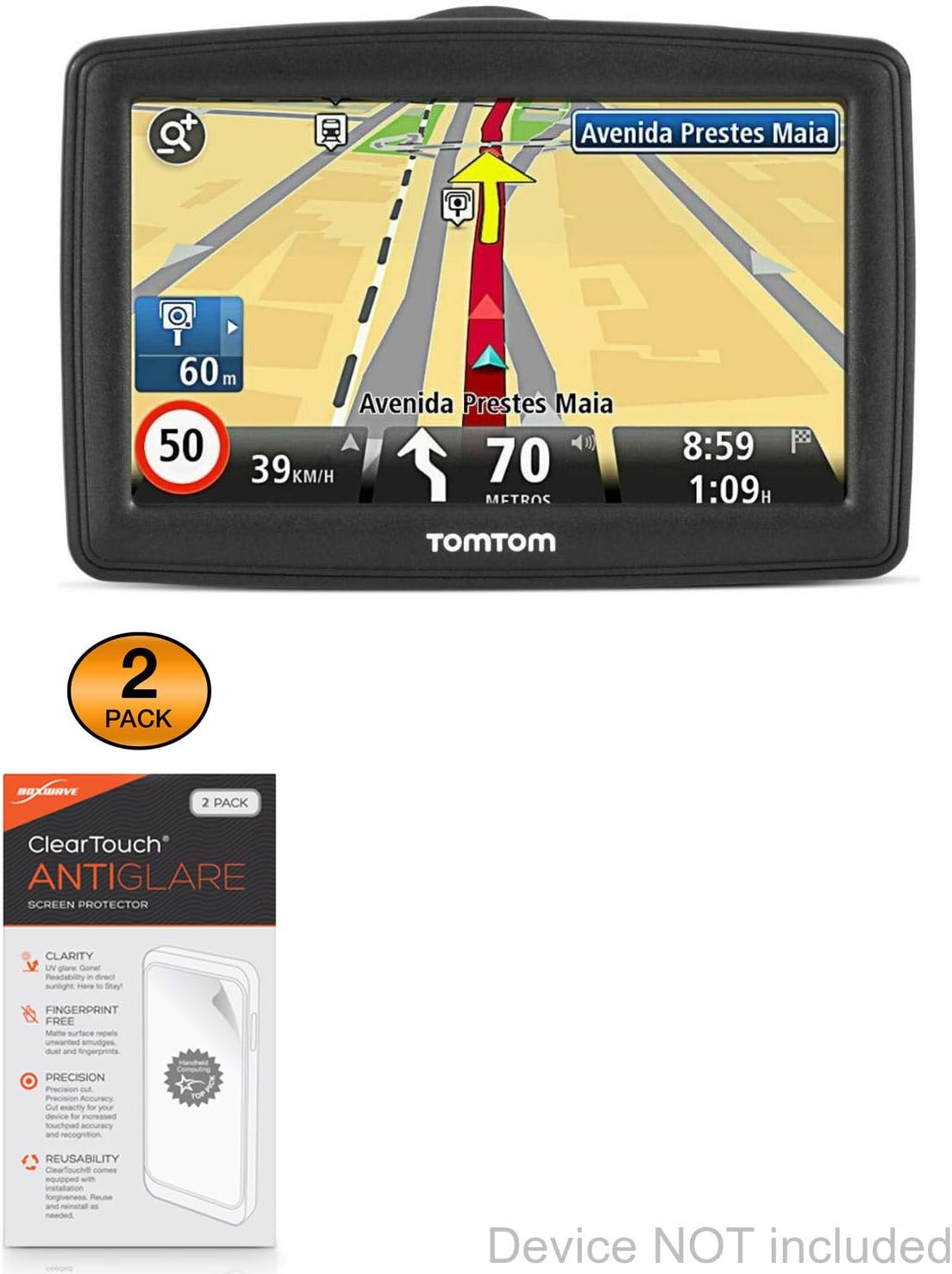 Tomtom Start 55 Screen Protector, BoxWave® [ClearTouch Anti