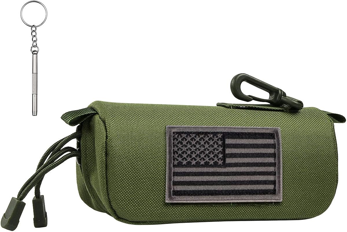 Tactical Molle Sunglasses Case Outdoor Portable AntiShock 1000D Nylon