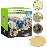 Mold Test Kit for Home Within 8 Individual Tests,DIY Detector at Home,Surface Mold,HVAC,Indoor Air Quality Testing Kits,Black Mold Testing,Includes Detailed Mold Identification Guide and Free Lab