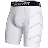 Legendfit Boys Youth Baseball Padded Sliding Shorts w/Cup Pocket (No Cup) Protective Compression Underwear Softball Football Lacrosse