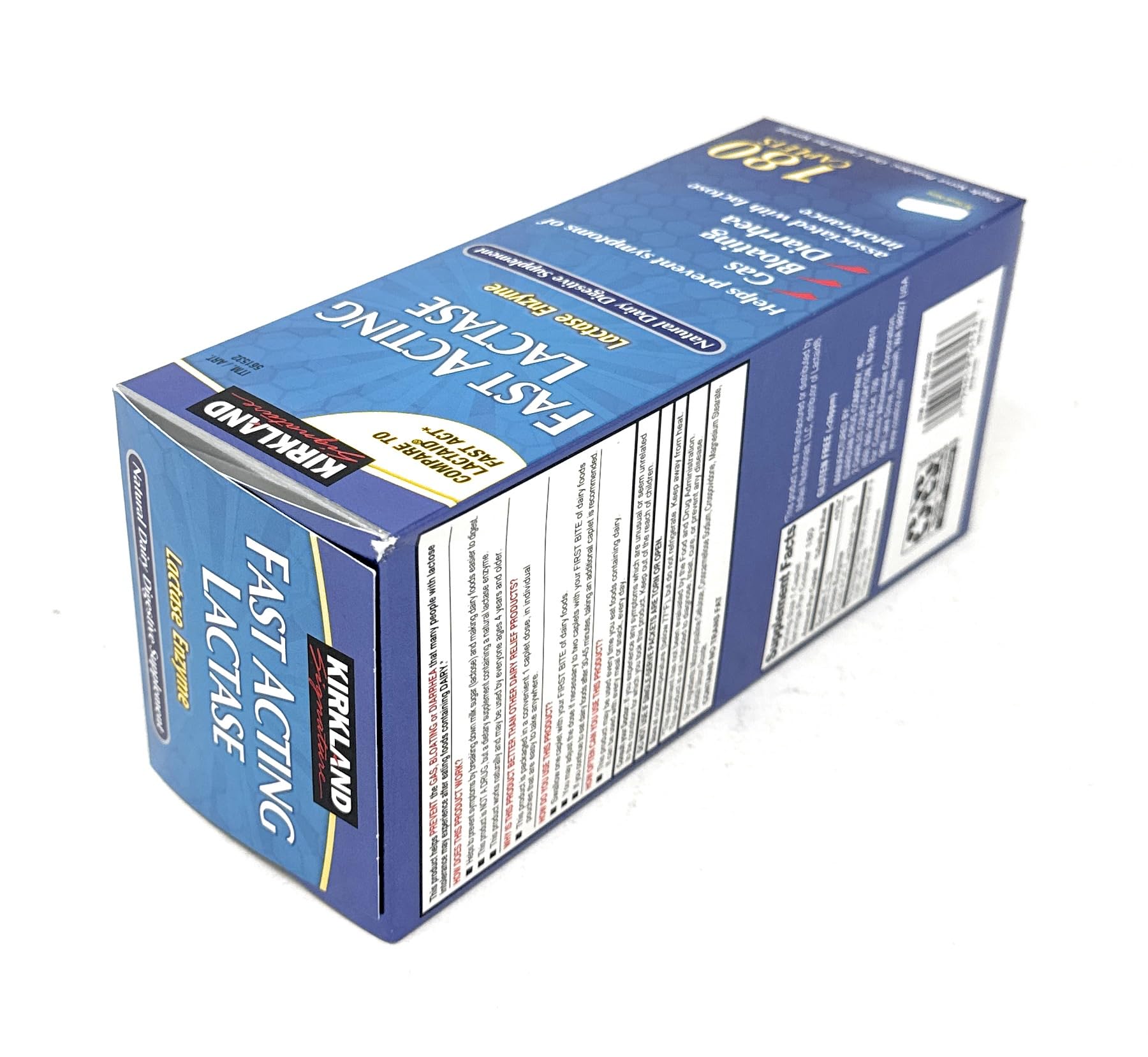 Kirkland Signature Fast Acting Lactase - 180 Caplets