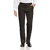 Alimens & Gentle Men's Corduroy Pant Straight Fit Flat-Front Casual Chino Pants