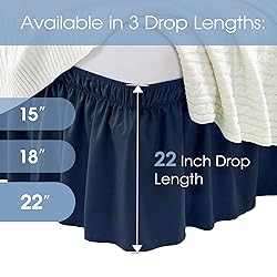 FreshCulture Elastic Wrap Around Bed Skirt - Easy