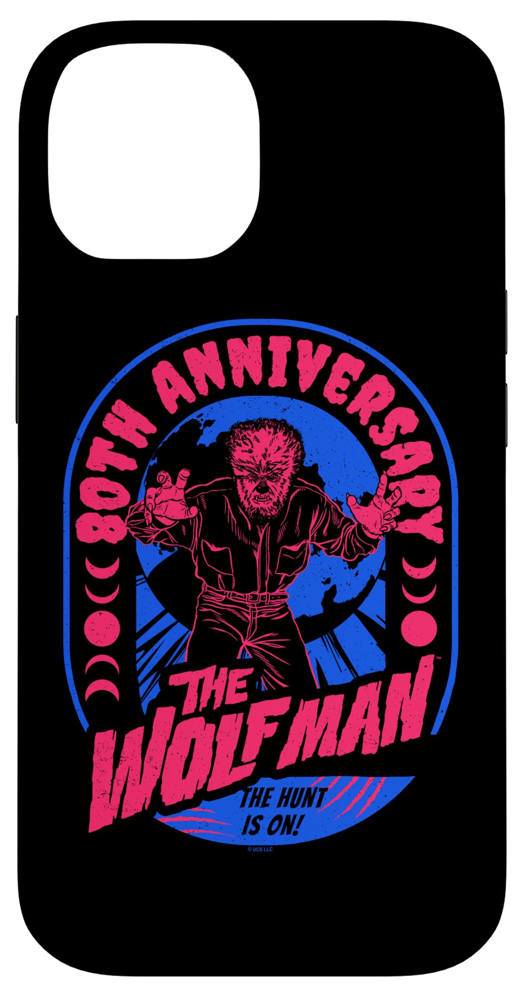 iPhone 14 Universal Monsters Artist Series The Wolfman Retro Stamp Case