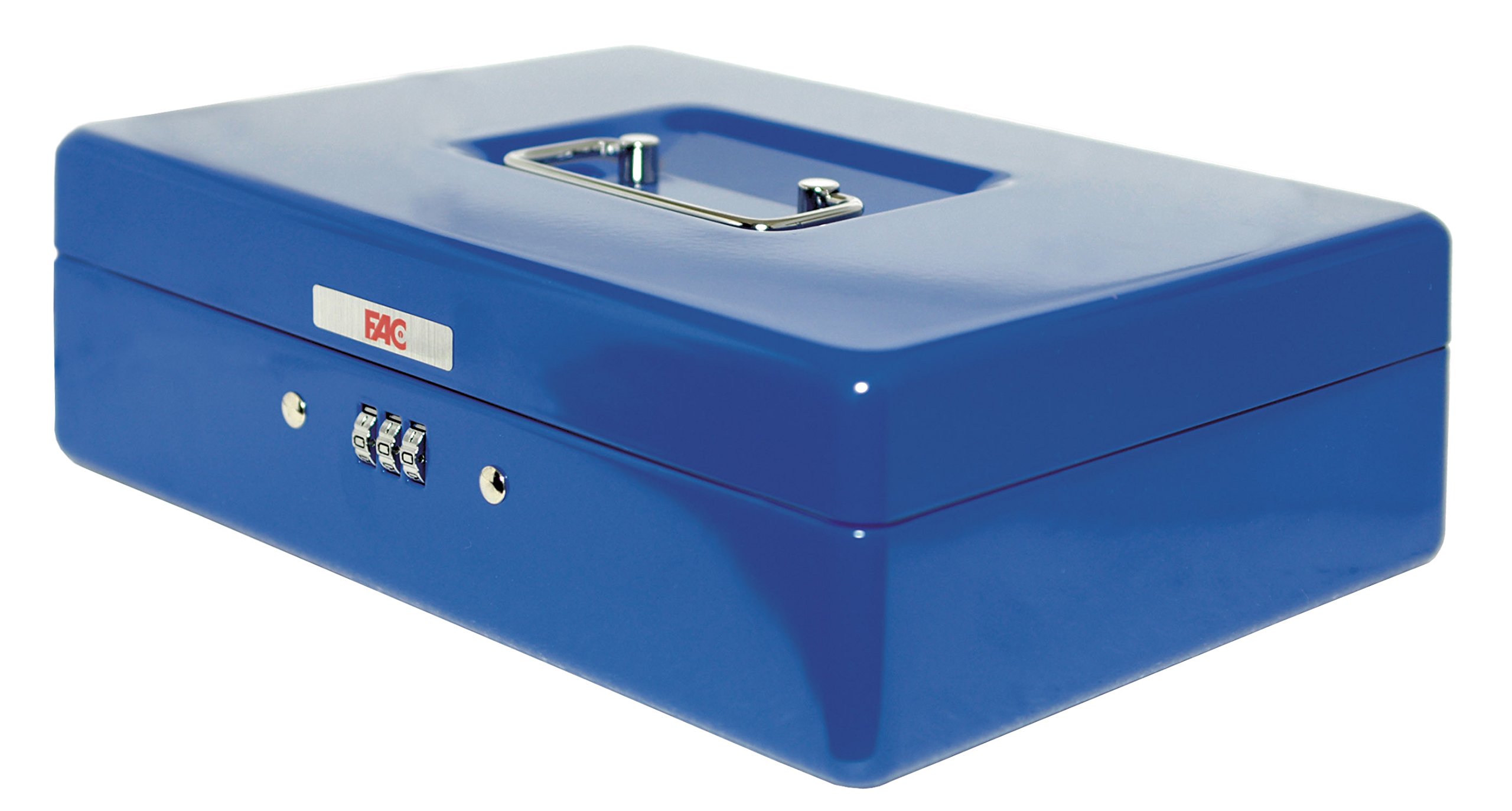 FAC 17046 Cash Box with Combination Lock Number 3 Blue