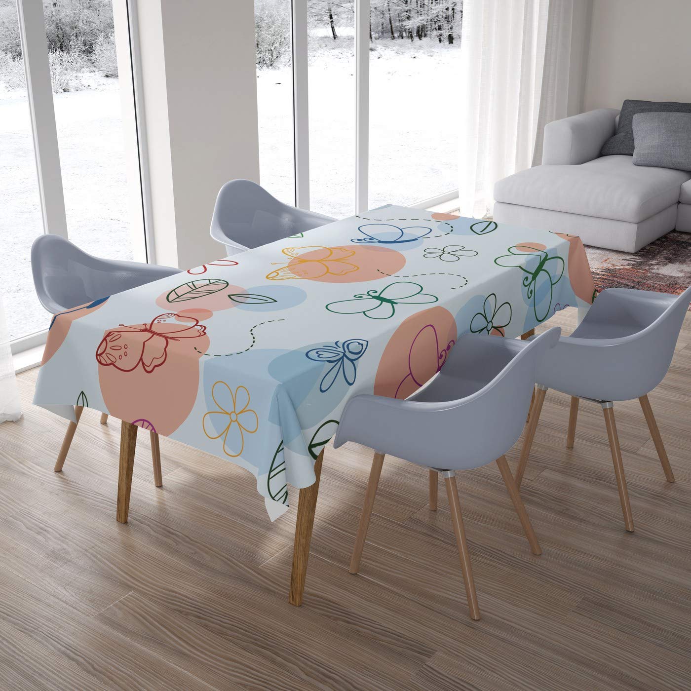 Bonamaison Kitchen Decoration, Tablecloth, 140cm x 200cm - Designed and Manufactured in Turkey