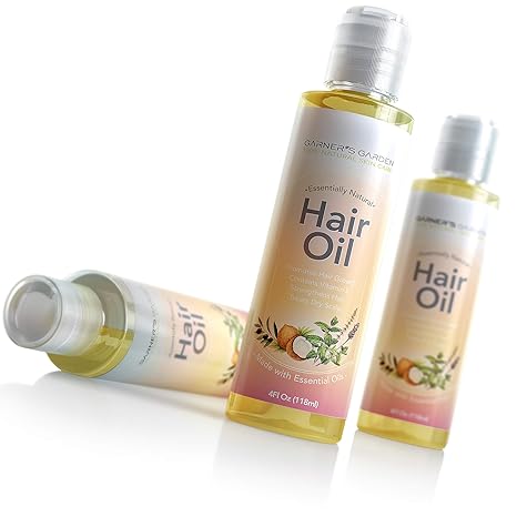 Amazon Com Garner S Garden Moisturizing Hair Oil 8 Oz With Essential Oils Vitamin E To Nourish And Strengthen Hair Beauty