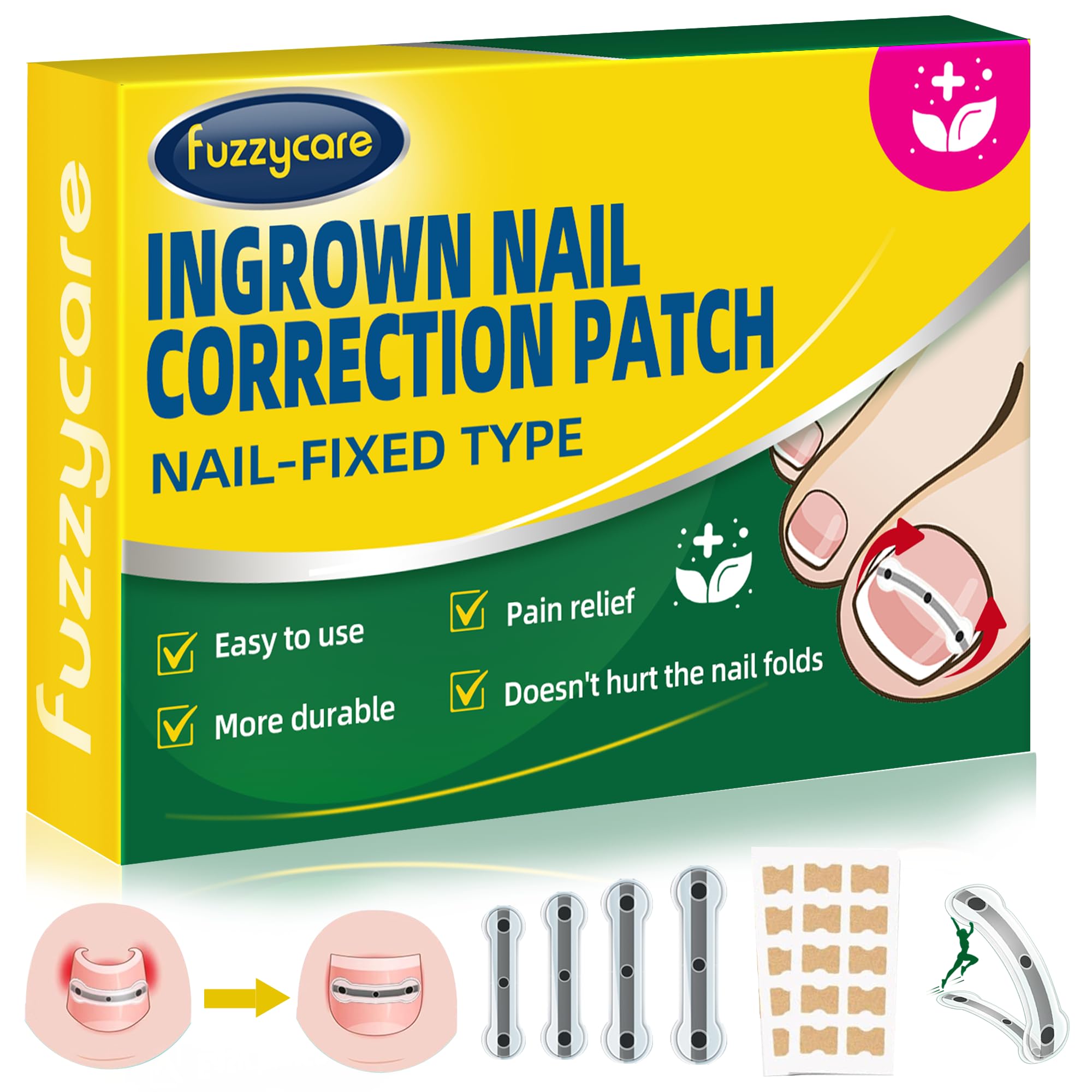 Photo 1 of Small Size-Titanium Alloy Ingrown Toenail Treatment & Removal Kit for Quick Relief, Ingrown Toenail Removal Kit? Professional Ingrown Toenail Corrector, Ingrown Toenail Tools for Quick Relief, 10 Pcs