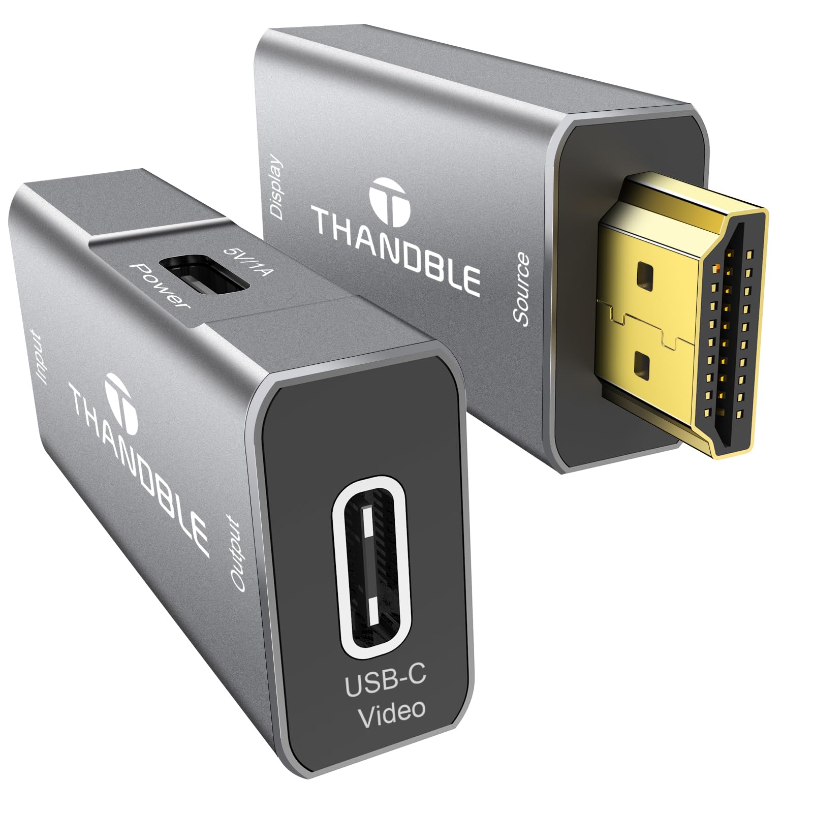 Photo 1 of THANDBLE HDMI to USB C Adapter 4K60Hz, Unidirectional HDMI Male to USB C Female for Portable Monitor, AR Glasses XREAL One/Air 2 Pro/VITURE Pro/Rokid, PS4/5, Xbox, Switch, ROG Ally, Steam Deck-1Pack