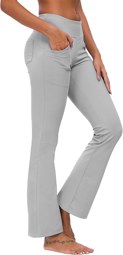 Ourcan Bootcut Yoga Pants, Tummy Control, Workout Pants for Women 4 Way Stretch Yoga Leggings 