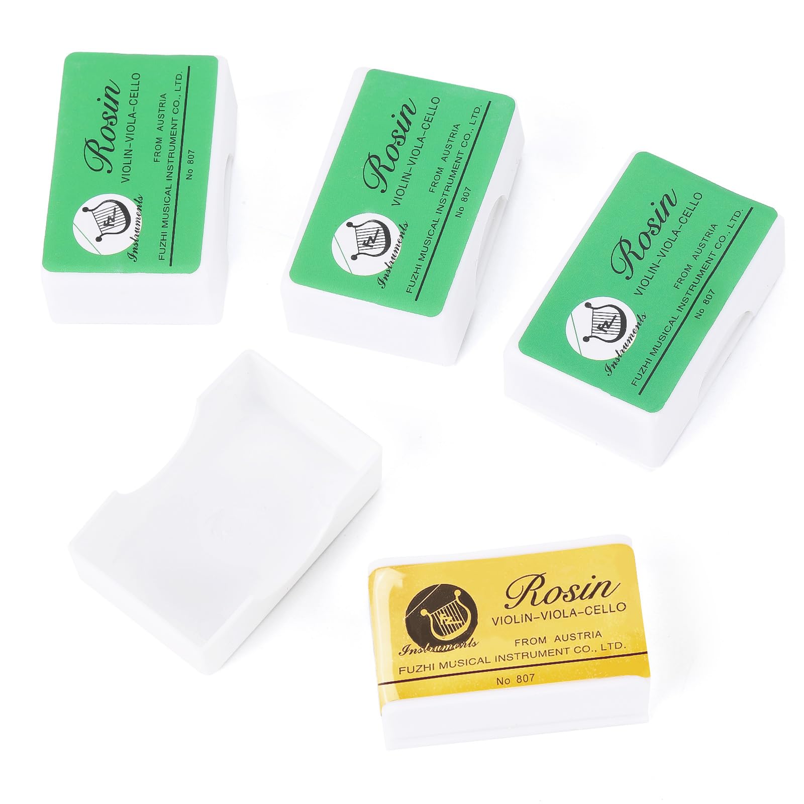 Photo 1 of Violin Rosin 4 Pack Low Dust Natural Rosin for Violin, Viola, Cello Bows