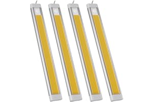 GZV 12V Light Strip, 12 Volt Light Bar, Enclosed Trailer Lights, COB Light for RV Interior, String Lights for Trailer, Truck, Van, RV(4Pack, 4000K, Silver)