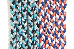 SEITG 18" 3 Rope Tornado Sports Titanium Necklaces Package of 10