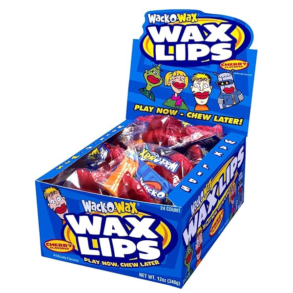 TOOTSIE ROLL WACK-O-WAX 24-COUNT BOX, CHERRY FLAVOR