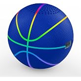 Mini Light Up Basketball | Glow in The Dark LED,Built‑in Bluetooth Speaker | Portable for Kids Indoor Outdoor Night Games, Birthday Gifts for Boys 8‑12