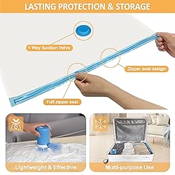 Vacuum Storage Bags with Electric Pump, 22 Pack