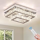 Finktonglan Crystal LED Ceiling Light Modern