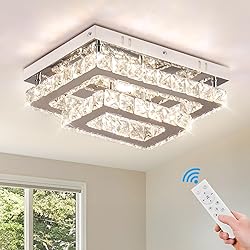 Finktonglan Crystal LED Ceiling Light Modern