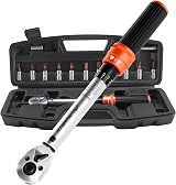 ATsafepro 14-Piece Torque Wrench Set 1-25NM 1/4" 3/8" Adapter Case