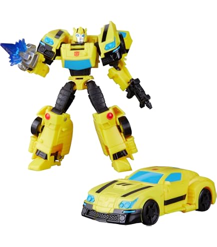 Transformers Bumblebee Cyberverse Adventures – Figura Deluxe 12,5 Cm Con Attacco Sting Shot, Si Trasforma In Auto Sportiva - 4