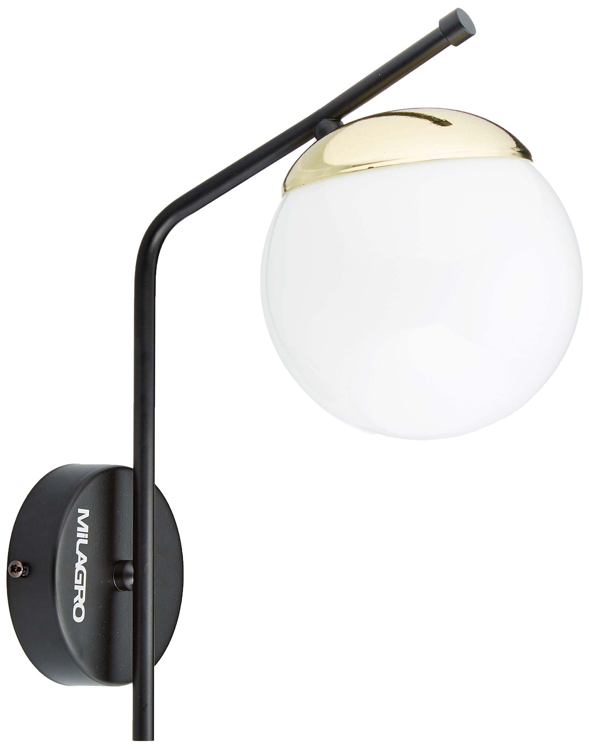 Homemania Wall Light Metal Glass Black Gold