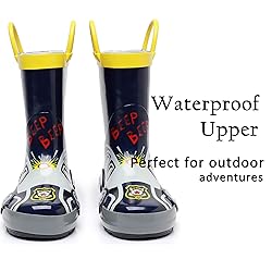 LANCDON Toddler Rain Boots for Boys and Girls