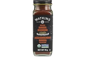 Watkins Gourmet Organic Spice Jar, Harissa Seasoning, Non-GMO, Kosher, 70 g