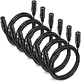 Moukey XLR Cables 10ft XLR 10 Feet Microphone Male to Female Mic Cables Cord, Black 6-Pack