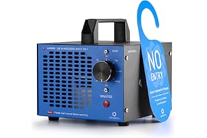 Airthereal MA5K Ozone Generator for Home, Ozone Air Ionizer Odor Eliminator with 120-Min Timer, Lightweight Design, Odor Removal for Car, Smoke, Pets, Basements, Covers Up to 2,000 Sq. Ft., Blue