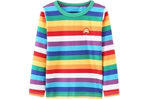 Boys Long Sleeve Tshirts for Kids Casual Cotton Shirts Crewneck Graphic Tee Shirts for Boys Active Tops