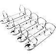 Shuokecrafts 5Pack 2-Ring Binder Mechanism Spines for Top-Binding, 2 D-Rings (30mm(26mm Base Width))