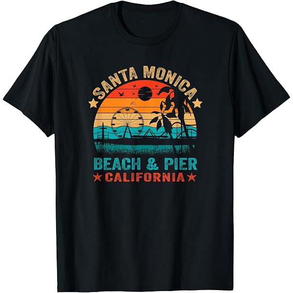 Sweat à Capuche Santa Cruz California Surf Vintage - Design Rétro Coucher De Soleil Et Mouette, Coupe Classique - 9