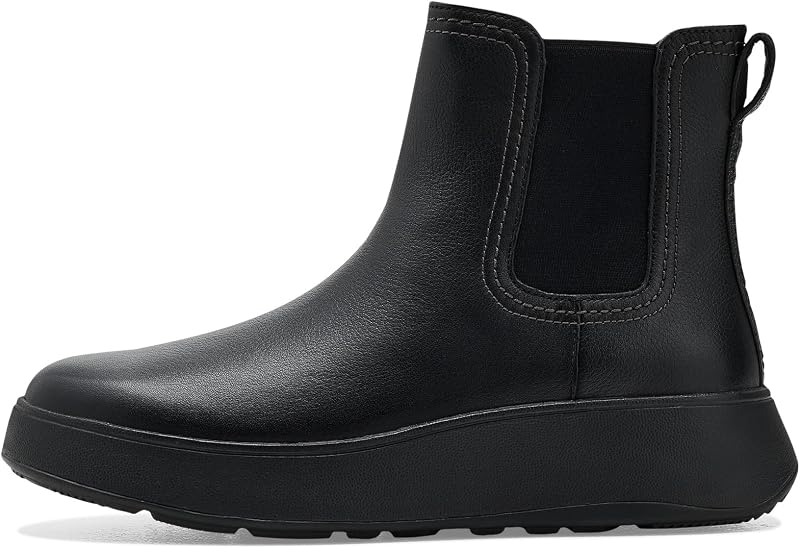 Stivaletti Chelsea da donna in pelle martellata con cuciture F-Mode, Nero, 36 EU — foto 4 di 7