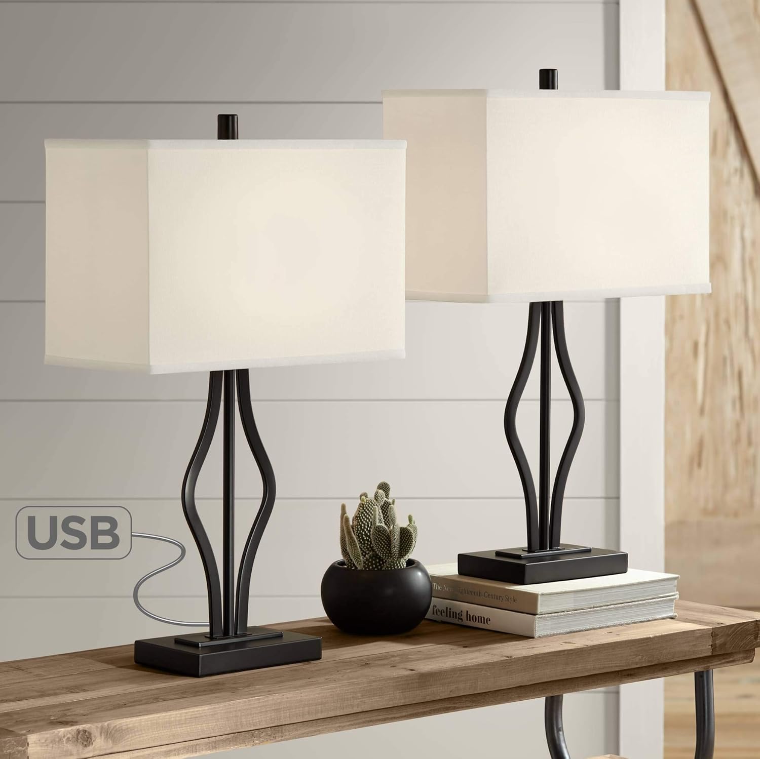 Best Table Lamp Set Of 2 Usb