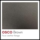 Osco Faux Leather Waste Bin 12 Litre Round Desk Office Bathroom Brown view 6