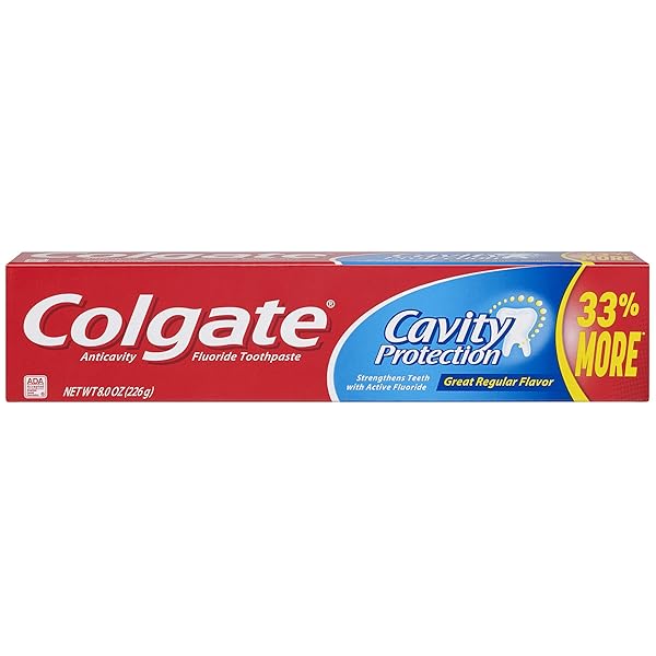 COLGATE CAVITY PROTECTION TOOTHPASTE WITH FLUORIDE – 8 OUNCE