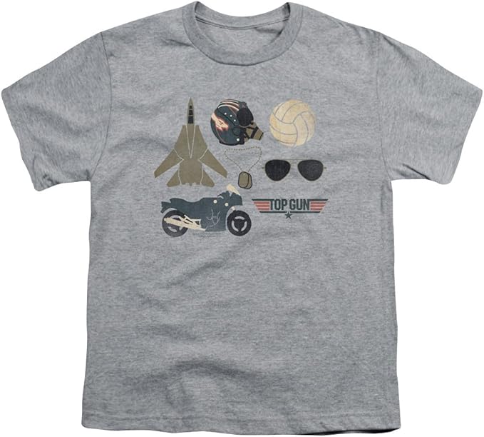 Top Gun Items Unisex Youth T Shirt for Boys and Girls Clothing