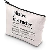 WCGXKO Pilates Instructor Gift Pilates Gifts Pilates Lover Gift Pilates Teacher Zipper Pouch Cosmetic Bag (pilates instructor)