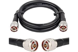 XRDS -RF N Male to N Male Cable 3FT, Low Loss KMR400 Coax Extension Cable for 3G/4G/5G/LTE/GPS/WiFi/RF/Ham/Radio to Antenna o