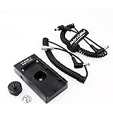 NP-F970 Power Adapter Cable for BMPCC 4K 6K Blackmagic Pocket Cinema Camera NP-F Series Power Supply Mount Battery Plate Comp