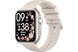 RUXINGX Smart Watch for Women for iPhone&Android: 30 Day+Battery Life, Smart Watch Bluetooth Call with SpO2 Sleep Heart Rate Monitor, IP68 Waterproof,Fitness Tracker with 120+Sport,Reloj Inteligente Gray