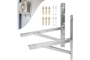 ZHOUWHJJ Mounting Bracket for 9000-36000BTU Condenser Ductless Mini Split Air Conditioner Heat Pump Systems, Support Condenser up to 500 lbs, Rust Free Stainless Steel