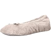 isotoner Women's Diamond Microterry Ballerina Slippers