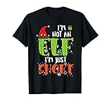 Im Not An Elf Just Short Funny Christmas Xmas Men