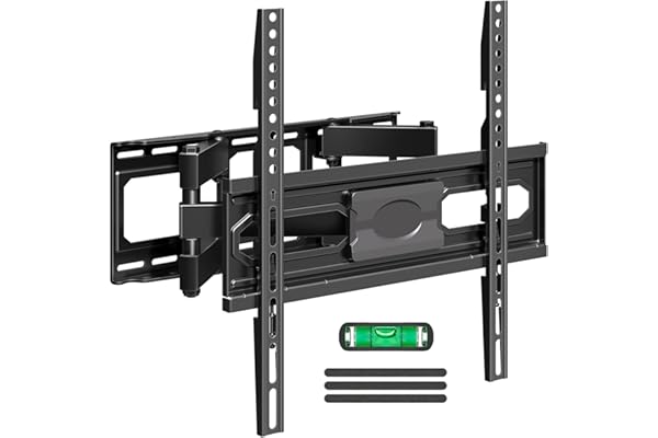 MOUNTUP TV Wall Mount for 26-65 Inch Flat Curved LED LCD Screen TVs Full Motion TV Mount, Tilt Swivel Extension Wall Mount TV