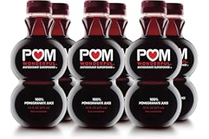 POM Wonderful 100% Pomegranate Juice, 16 Ounce Bottle (Pack of 6)