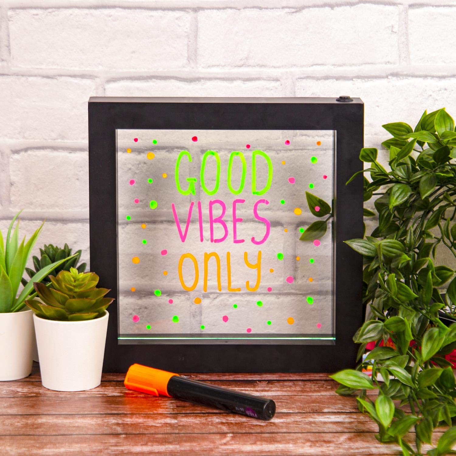 Fizz Creations 1213 Neon Message Board, Black