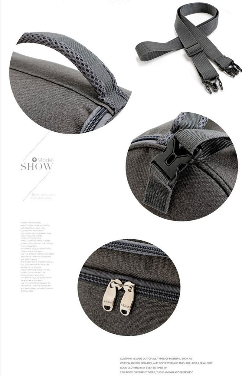 True Holiday Large Picnic Insulated Lunch Bag Box Waterproof Lunch Cooler Bag for Men Women Black